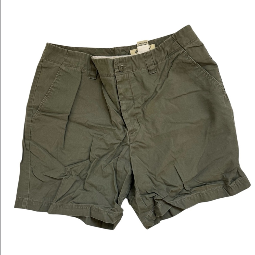 Eddie Bauer Green High Rise Chino Shorts Sz(8)
